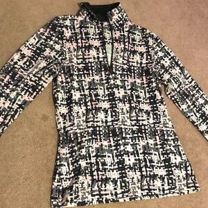 Soft classy Printed All season Running Jogging Zip up Activewear exercise top
